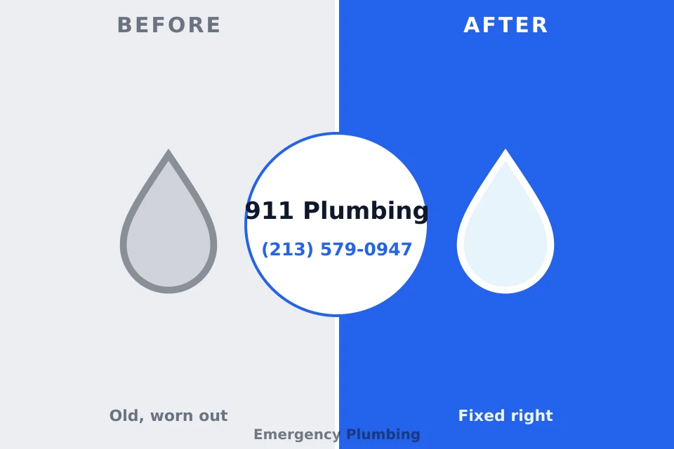 Before and after: plumbing repair Oklahoma, PA